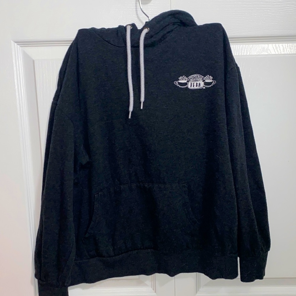 Size Large but fits like a medium Friends tv show gray Hoodie for women